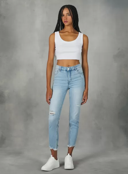 Jeans D006 Azure Alcott Qualität Skinny Jeans With Push-Up Effect Frauen