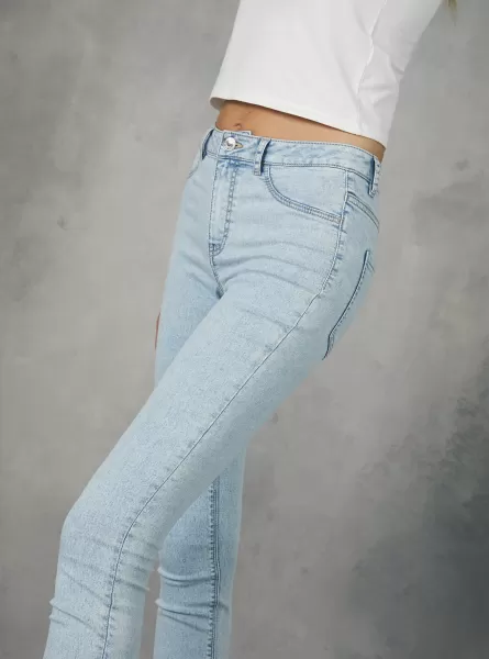 Alcott High-Waisted Super Skinny Jeans In Stretch Denim Frauen D007 Light Azure Zufrieden Jeans