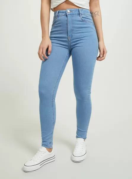 D006 Azure Alcott Frauen Bestellen Jeans Skinny Fit Jeans Mit Hoher Taille