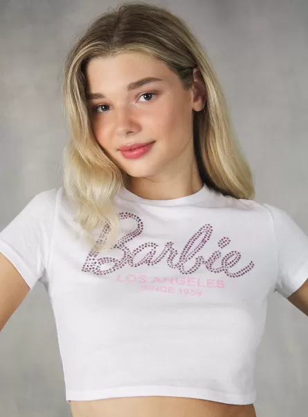 T-Shirt Frauen Wh3 White Treuerabatt Barbie / Alcott T-Shirt