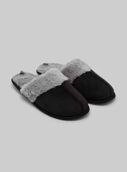 Schuhe Alcott Frauen Bk1 Black Hausschuhe In Wildlederoptik Markenpositionierung