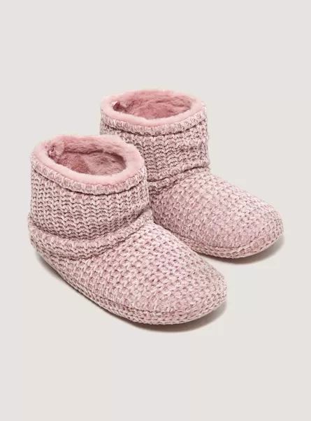 Frauen Schuhe Sonderangebot Soft-Touch Ankle Slippers C4452 Pink Alcott