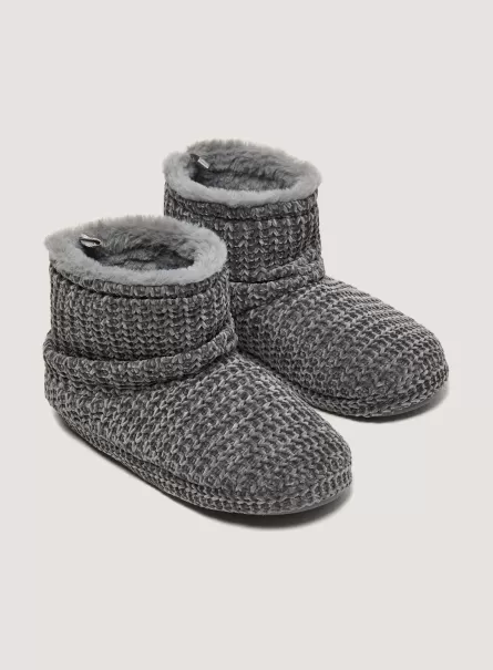 Soft-Touch Ankle Slippers Konsumgut Frauen Schuhe Alcott C115 Grey