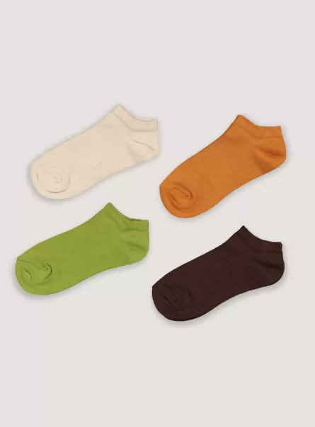 Combo 5 Produktstandard Alcott Socken Frauen Set 4 Paia Di Calzini Colorati