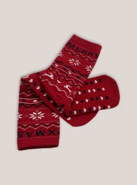 Alcott Frohe Weihnachten Socken Xmas Ausfahrt Frauen Socken