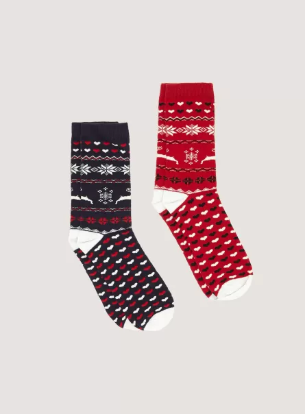 Alcott Xmas Hersteller Socken Set Of 2 Pairs Of Christmas Socks Frauen