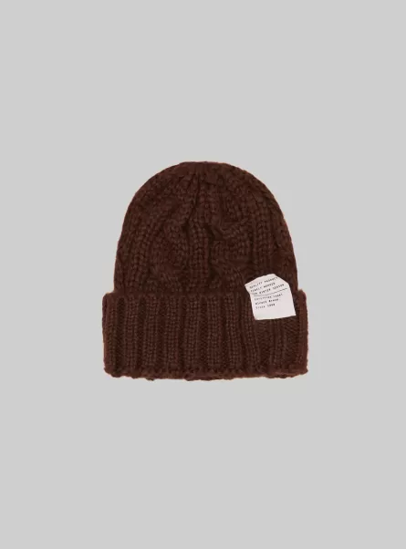 Frauen Alcott Hüte Kaufen Br1 Brown Dark Cappello Con Trecce E Patch